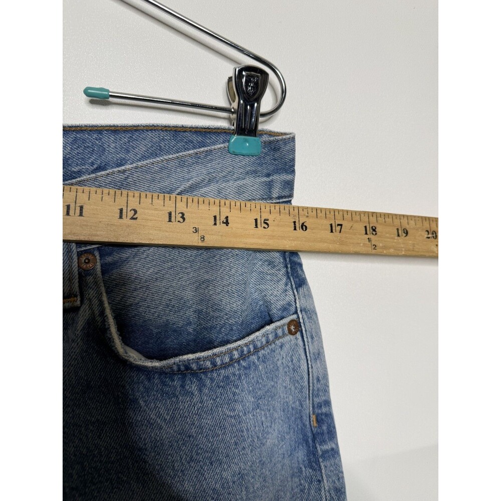 Algode Low Slung Baggy Jeans Womens 27 Blue Light Wash Libertine Relaxed Denim - Picture 7 of 15